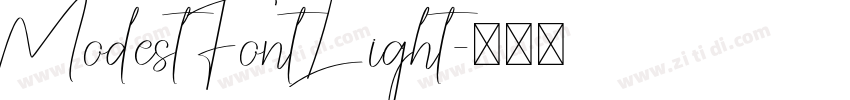 ModestFont Light字体转换